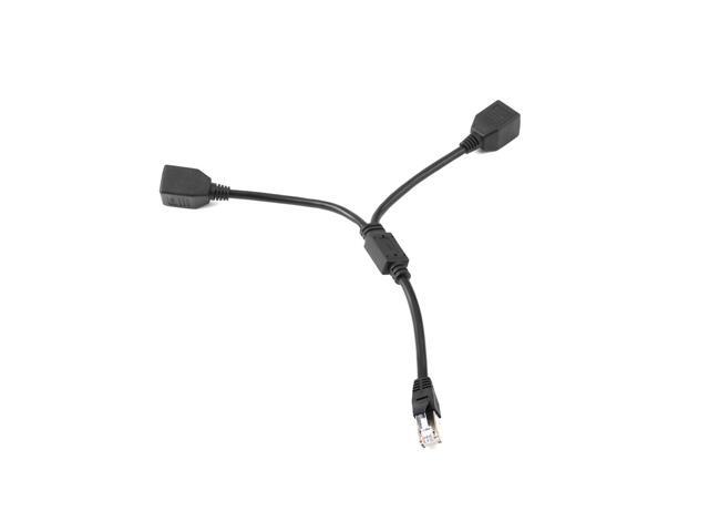RJ45 Splitter Adapter LAN Ethernet Cable