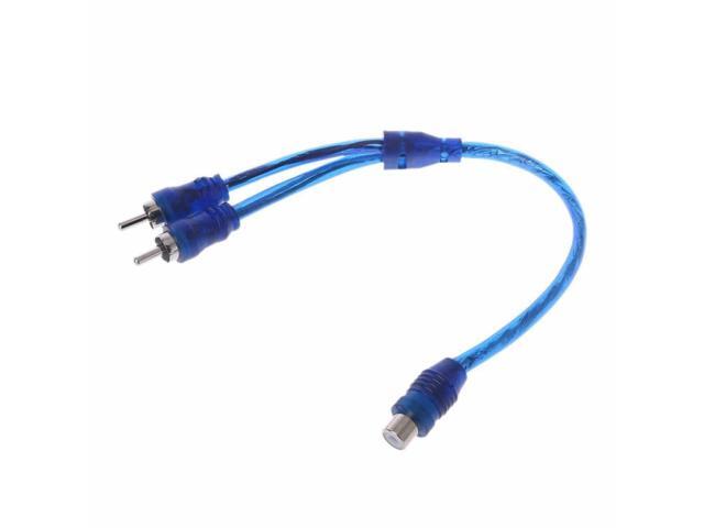 2x Pcs 7' RCA Audio Jack Cable Y Adapter Splitter