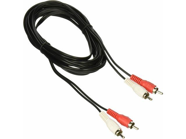 RCA Stereo Audio Cable Dual RCA Male Gold-Plated AV Cord FOR HDTV DVD VCR (6 FT)