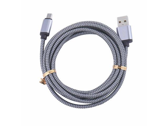 3M / 10FT Micro USB Fast Charger Data Sync Cable Cord (Silver)