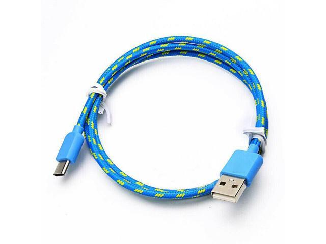 1m/ 3ft USB C Cable Type C Fast Charger For OEM Samsung Galaxy S8 S9 S10 Plus Note 8 10 (Blue)