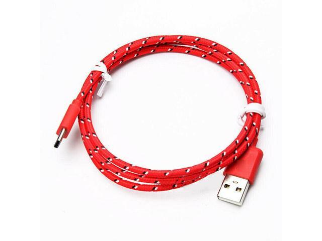 1m/ 3ft USB C Cable Type C Fast Charger For OEM Samsung Galaxy S8 S9 S10 Plus Note 8 10 (Red)