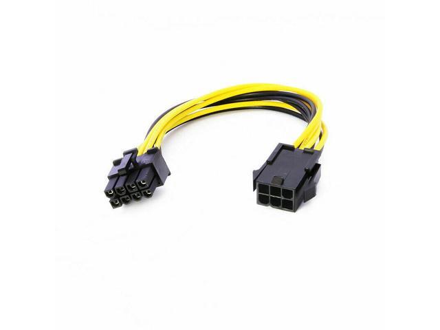 6 pin to 8 pin PCI Express Power Converter Cable