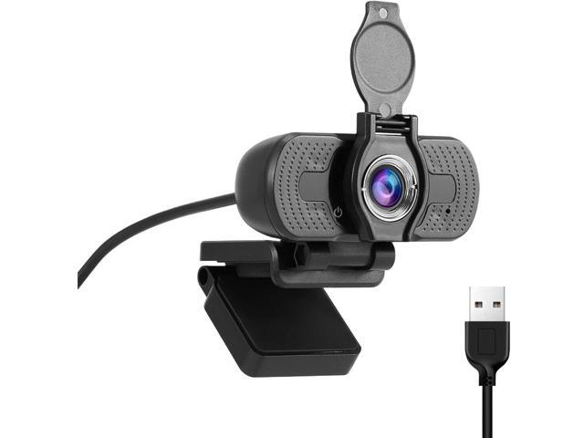 Sanoxy 1080P Webcam with Privacy Cover & Noise-Cancelling Mic for Webinars