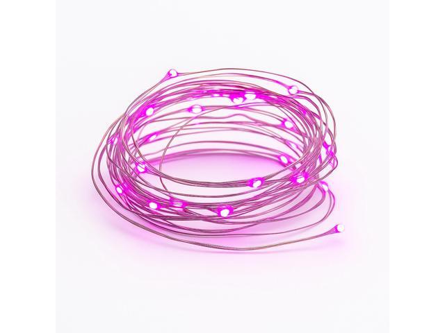 Elegani 100 LED Silver Copper Fairy String Lights 33ft Plug-In with 4' Spacing, Flexible Wire, Indoor/Outdoor Decorative Lighting for Bedroom,...
