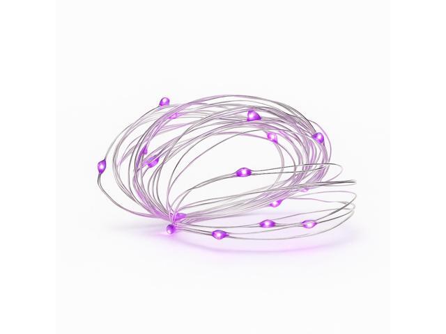 Elegani 100 LED Silver Copper Fairy String Lights 33ft Plug-In with 4' Spacing, Flexible Wire, Indoor/Outdoor Decorative Lighting for Bedroom,...