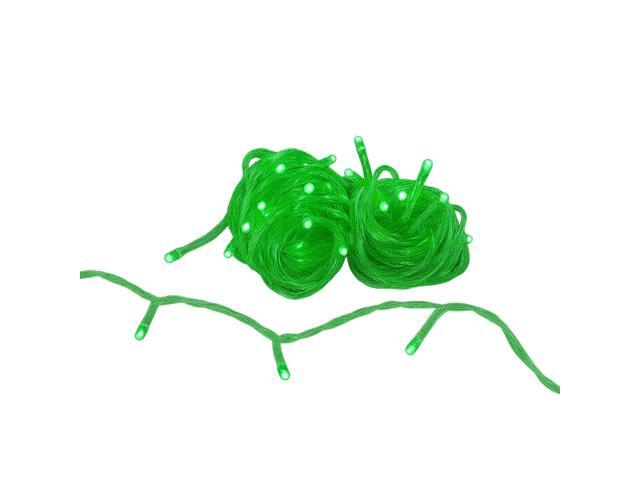 Elegani 100 LED String Lights with Flexible Clear Wire Indoor/Outdoor, 33ft, Waterproof, Energy Efficient, Plug-In, Holiday & Party Lighting-Green