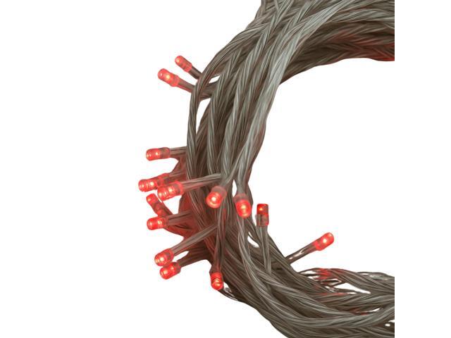 Elegani 100 LED Red String Lights 32ft Black Wire, 8 Lighting Modes, Indoor/Outdoor Plug-In Fairy Lights for Christmas, Parties, Bedroom, Patio &...
