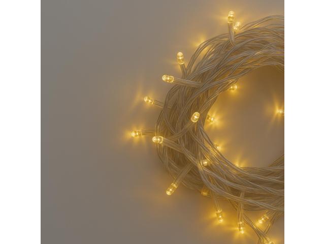 Elegani 100 LED Yellow String Lights 32ft Black Wire, 8 Lighting Modes, Indoor/Outdoor Plug-In Fairy Lights for Christmas, Parties, Bedroom, Patio...