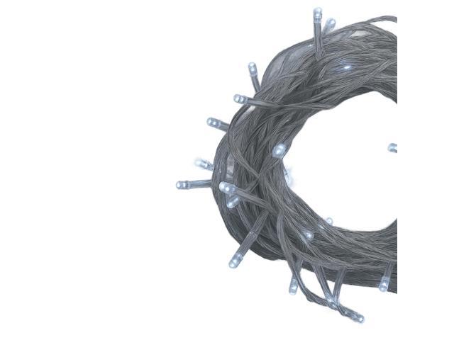 Elegani 100 LED White String Lights 32ft Black Wire, 8 Lighting Modes, Indoor/Outdoor Plug-In Fairy Lights for Christmas, Parties, Bedroom, Patio...