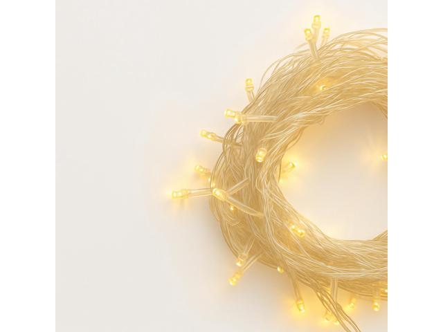 Elegani 100 LED Warm White String Lights 32ft Black Wire, 8 Lighting Modes, Indoor/Outdoor Plug-In Fairy Lights for Christmas, Parties, Bedroom,...