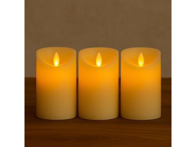 Elegani Medium Flameless LED Candle 12 Pack - 3.75 Inch Yellow Flickering Lights for Home, Events & Decor