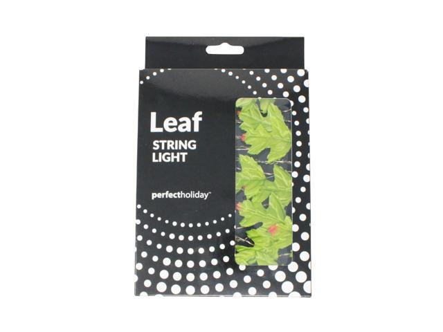 Elegani 20 LED Maple Leaf Fairy Lights 7.7ft Green & Orange Ombre Leaves with Warm White LEDs