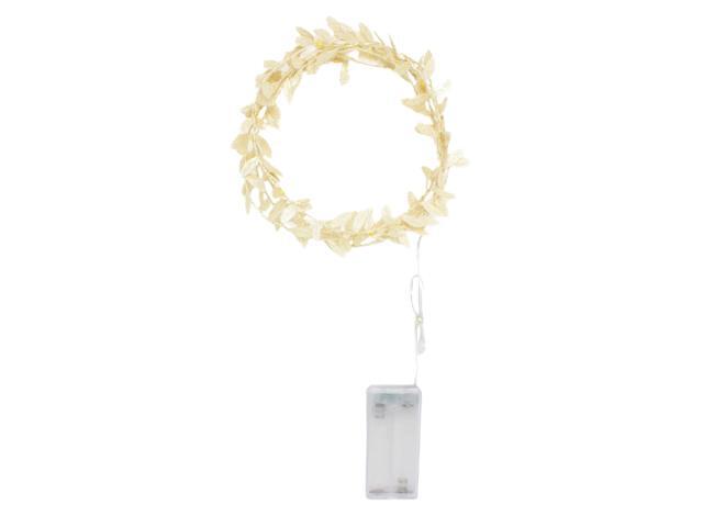 Elegani 20 LED Leaf Vine Fairy Lights 7.8ft Gold Copper Wire String Light for Indoor Outdoor Decor