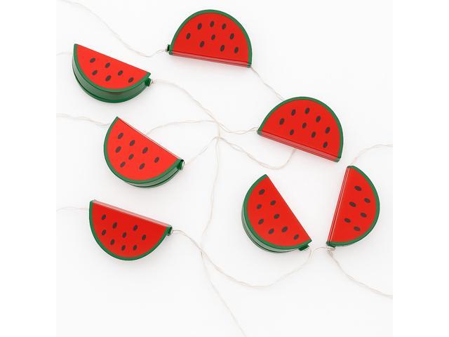 Elegani 10 LED Watermelon String Lights Warm White Decorative Indoor Outdoor Lighting