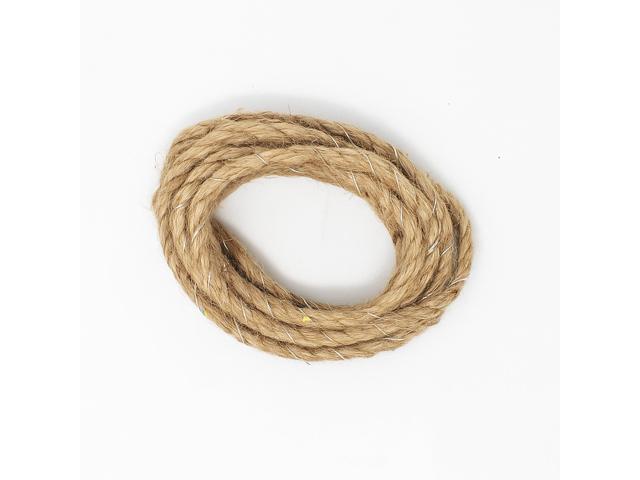 Elegani 30 LED Rope String Lights 8ft Natural Woven Rope with Warm White Fairy Lights for Farmhouse, Wedding, and Holiday Décor