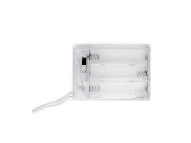 Elegani 36 LED Silver Photo Clip String Light 13ft Warm White Decorative String Light with Metallic Silver Clips