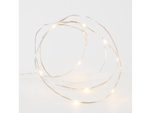 Elegani 100 LED White Fairy Lights 33 Ft Silver Copper Wire String Lights, White Glow, 8 Modes, Indoor Decorative Lighting for Wedding, Bedroom,...