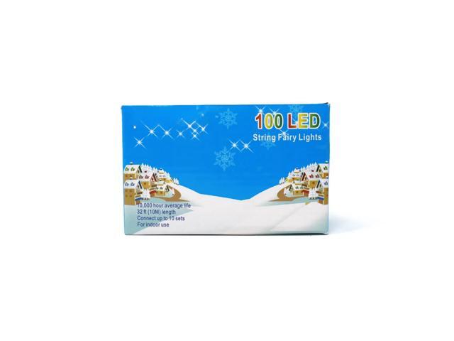 Elegani 100 LED String Lights Matte Blue, 32 Ft Indoor Outdoor Waterproof Decorative Lights, Connectable, 8 Modes