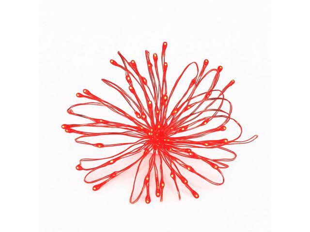 Elegani 100 LED Silver Copper Fairy String Lights 33ft Plug-In with 4' Spacing, Flexible Wire, Indoor/Outdoor Decorative Lighting for Bedroom,...