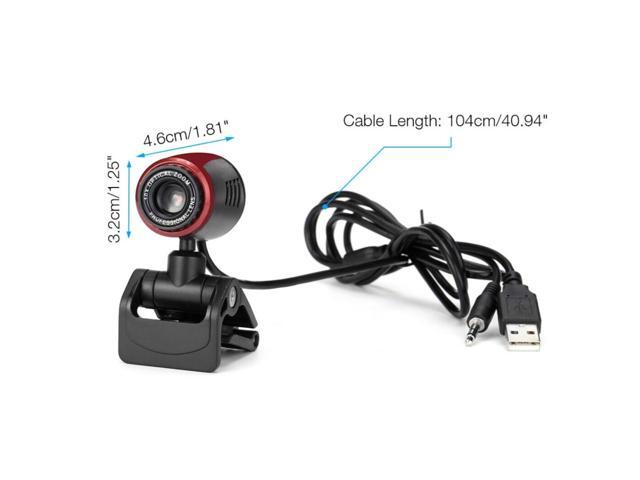 1080P HD USB Webcam With Microphone Red