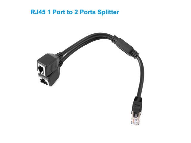 RJ45 Splitter Adapter 1 to 2 1 to 3 Ways CAT 7 6 5 LAN Ethernet Cable Connector #2 (1 to 2 way adapter) - image 4