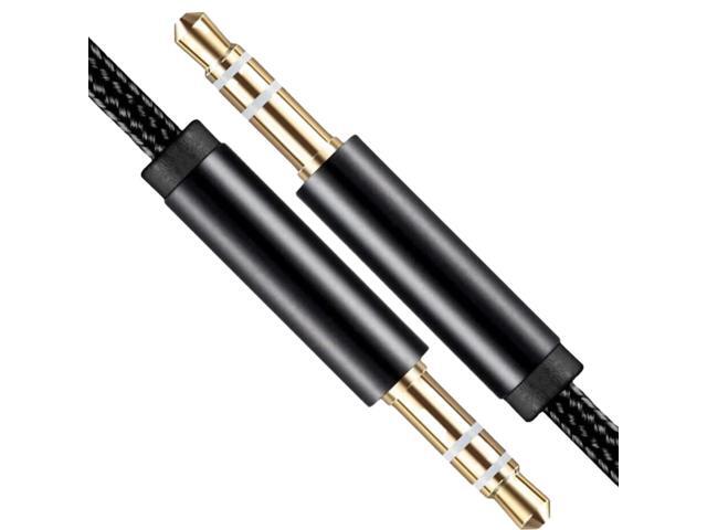 3.5mm Braided Male to Male Stereo Audio AUX Cable Cord