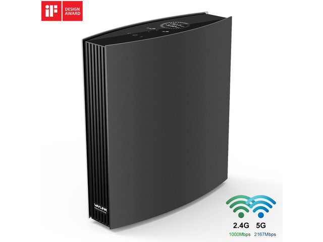 Wavlink AC3200 Dual-Band Gigabit Gaming WiFi Router With MU-MIMO, Supports Guest WiFi & Parental Control, 4 Gigabit Ports, USB3.0 Port, 8x5dBi...