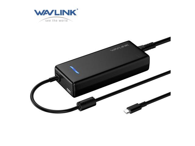 WAVLINK 112W Universal Charger Portable USB C Laptop Adapter 100W AC Adapter Computer Power Supply Cord with USB A Output for MacBook Huawei Lenovo...