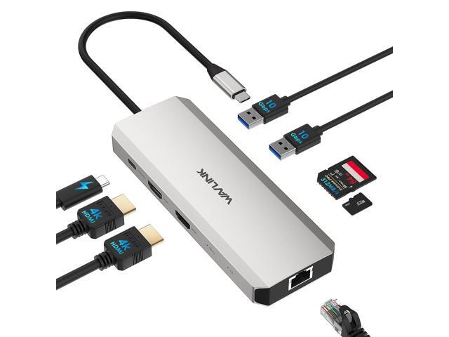 WAVLINK Docking Station Dual Monitor, Dual 4K@60Hz USB-C Dock with PD Pass-Through 125W, 2.5G Ethernet, 2Ã—USB-A 10Gbps, SD/Micro SD Card Reader...