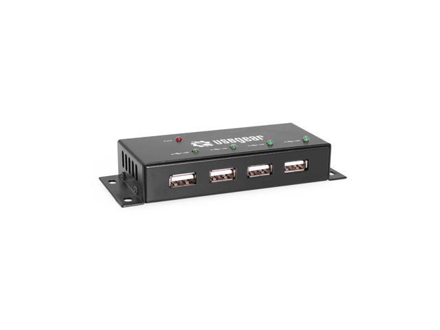 USBGear 4-Port USB 2.0 Mini Metal High-Speed Hub