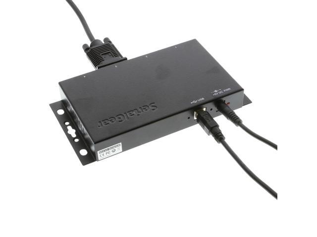 SERIALGEAR 4-Port DB-9 RS232 to USB Adapter with Isolation and Surge Protection