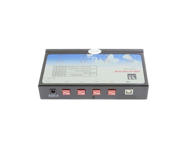 SERIALGEAR USB-4COMi-SI-M USB to Quad RS-422/485 Metal case with DIN-Rail