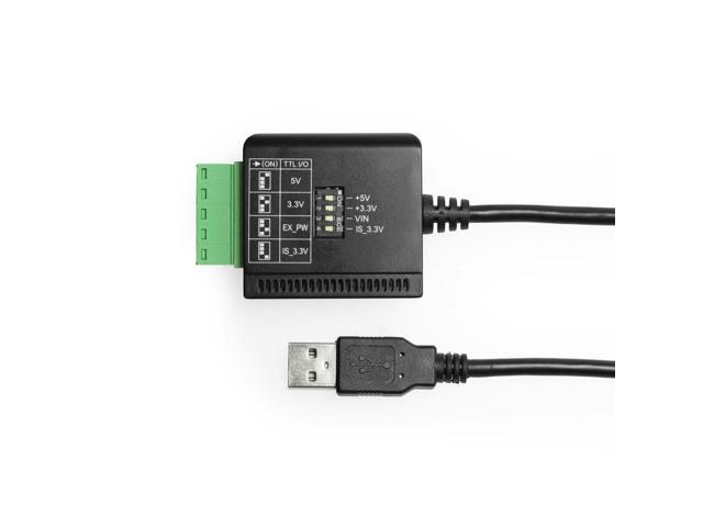 Coolgear USB to RS232 Isolated TTL CMOS Adapter Cable with TB
