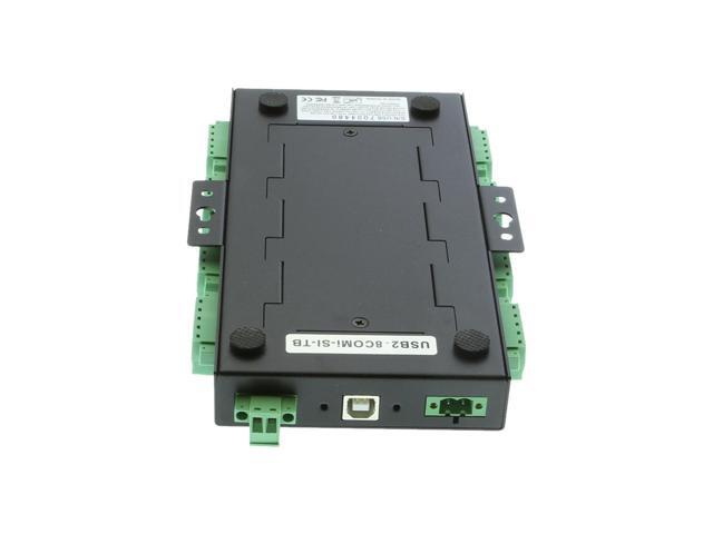 Coolgear USB2 to 8-Port RS232-422-485 Serial TB Adapter Isolation Surge