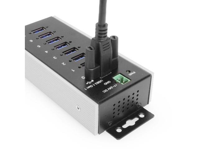 Coolgear 7 Port USB 3.2 Gen 1 Industrial Wide Temp. Range Hub