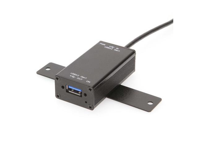 Coolgear Single Port Managed USB-C Adapter Power Control, 5Gbps Data Transfer, and Surge Protection