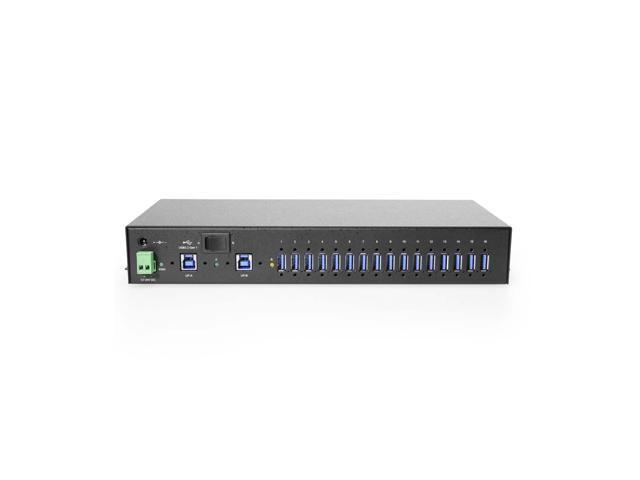 Coolgear 16 Port Managed USB 3.2 Gen 1 Hub w/ 15KV ESD Surge Protection