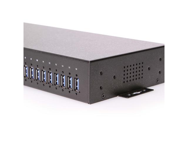 Coolgear 16 Port Managed USB 3.2 Gen 1 Hub w/ 15KV ESD Surge Protection