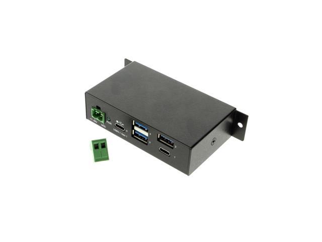 Coolgear USB C Hub 4 Port USB 3.1 Gen1 SuperSpeed USB C Upstream