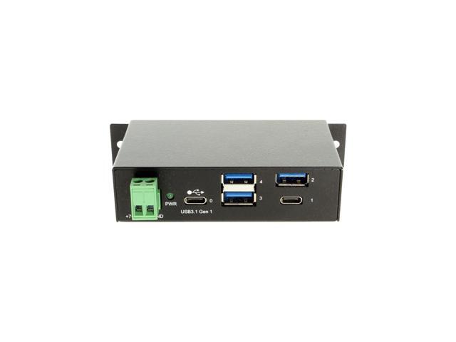 Coolgear USB C Hub 4 Port USB 3.1 Gen1 SuperSpeed USB C Upstream