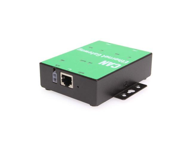 Coolgear Industrial Ethernet to CAN Bus Adapter, 2 Ports with Multi-Mode Operation and Advanced ESD Protection