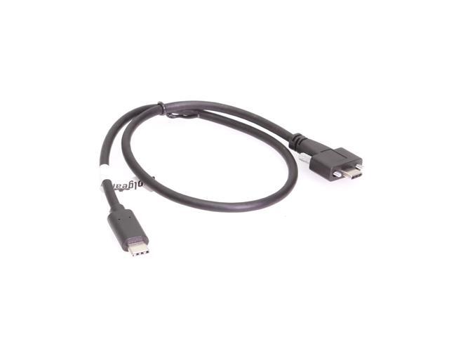Coolgear USB 3.2 Gen 2 Type-C to C Dual Screw Lock 0.5 Meter Cable 10GB Data 5A Power