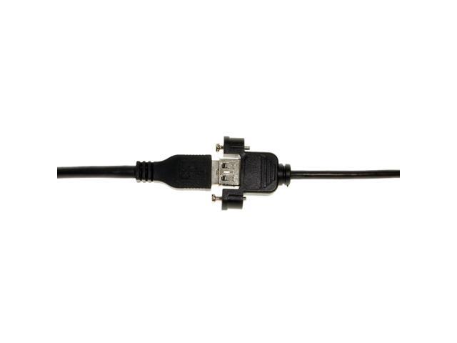 Coolgear USB Type-C Male to USB 3.1 Type-A Female Panel Mount Cable