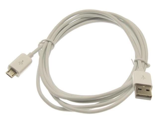 USBGear 6ft. White USB 2.0 Hi-Speed A to Micro B Device Cable