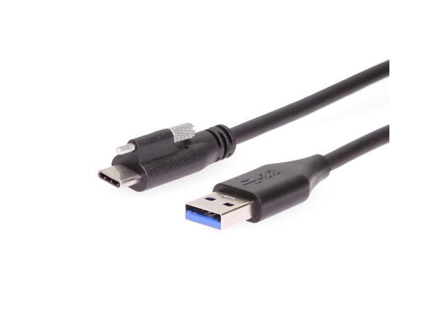 Coolgear USB 3.2 Gen 1 Single Screw Lock Type-A to C Cable 5GB Data 3A Power 1M