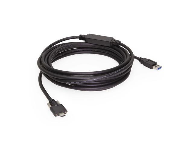 Coolgear 16ft (5m) USB 3.2 Gen 1 Type-A to C Dual Screw Lock Active Extension Cable Vision Compliant