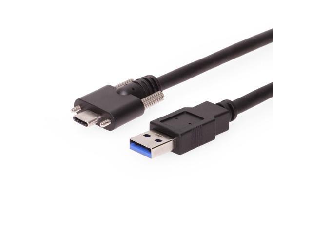 Coolgear 26ft (8m) USB 3.2 Gen 1 Type-A to C Dual Screw Lock Active Extension Cable