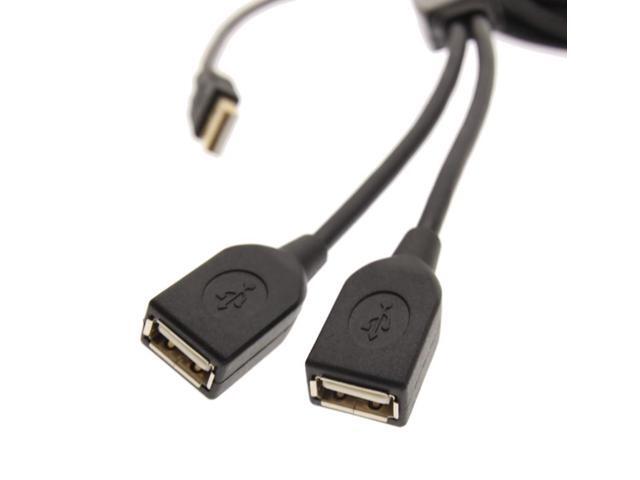 USBGear 2-Port USB 2.0 17ft Active Extension Cable