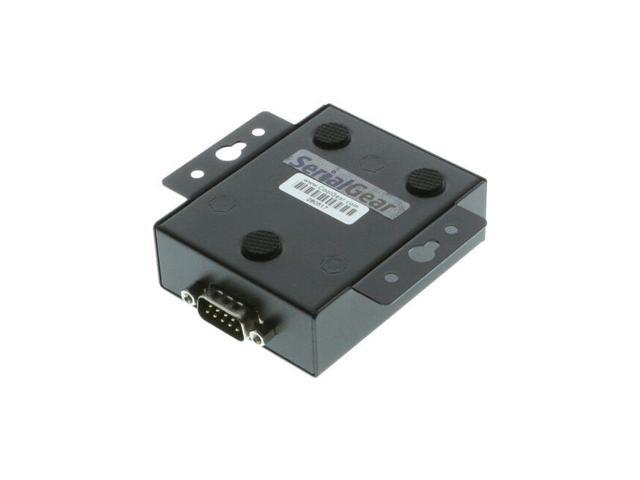 Coolgear USB 2.0 to Serial High-Speed RS-232 Industrial Adapter Metal Case with Mounting Flanges